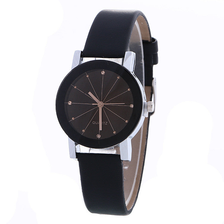 Simple Fashion Crystal Leather Watch