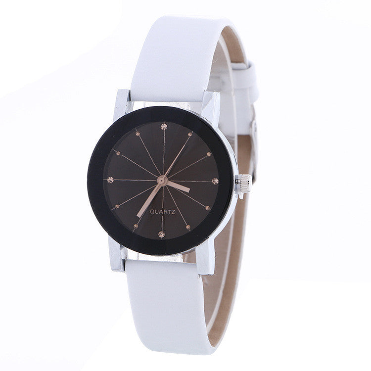 Simple Fashion Crystal Leather Watch