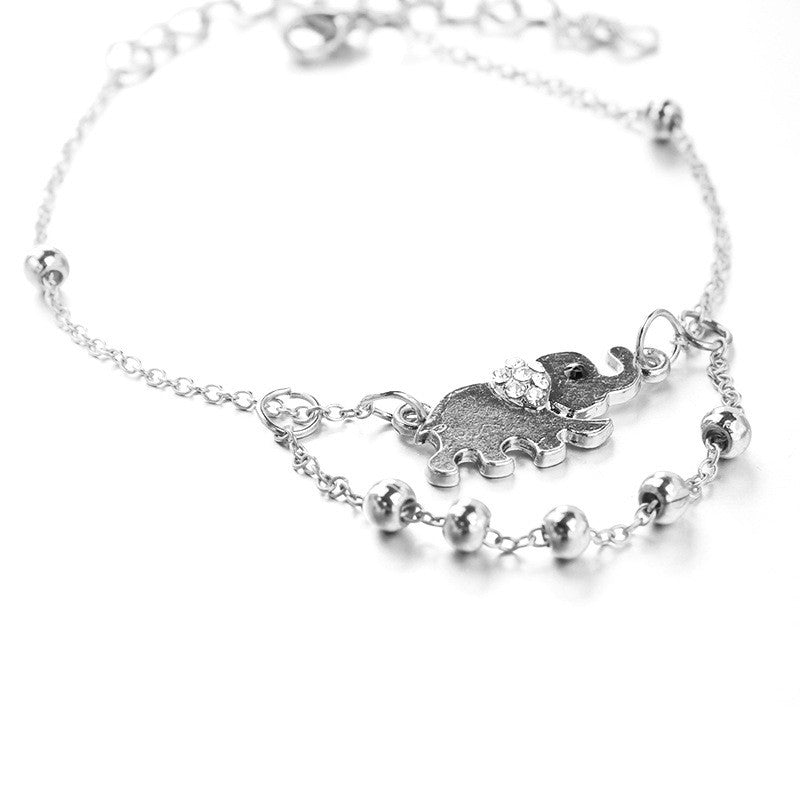 Beautiful Elephant Beads Anklet