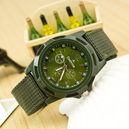 Canvas Strap Woven Army Watch