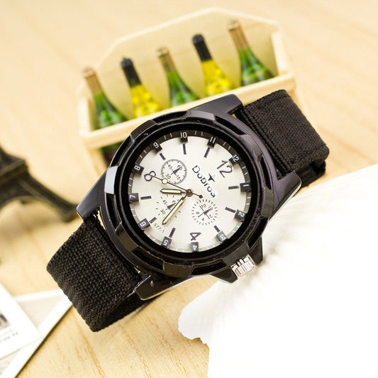 Canvas Strap Woven Army Watch