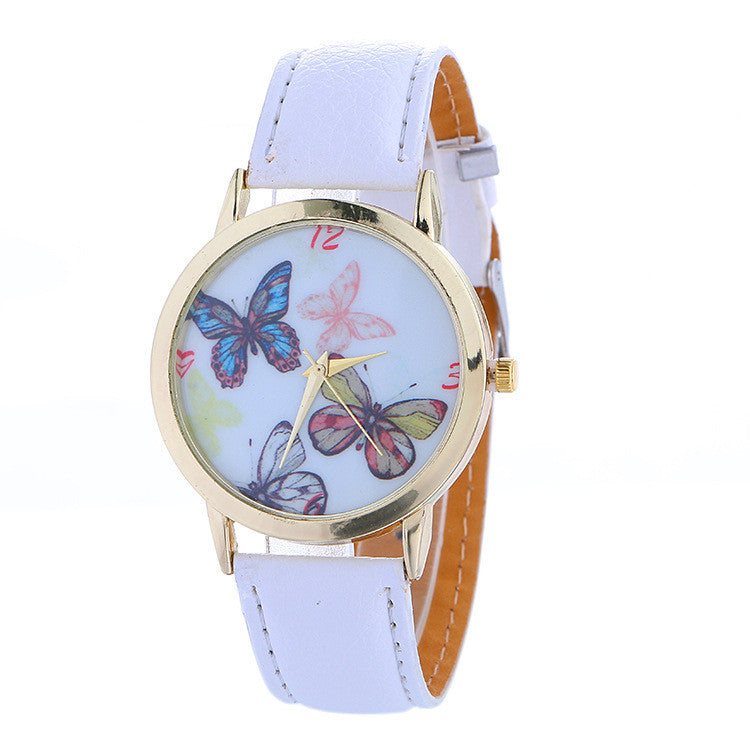 Hot Style Butterfly Leather Watch