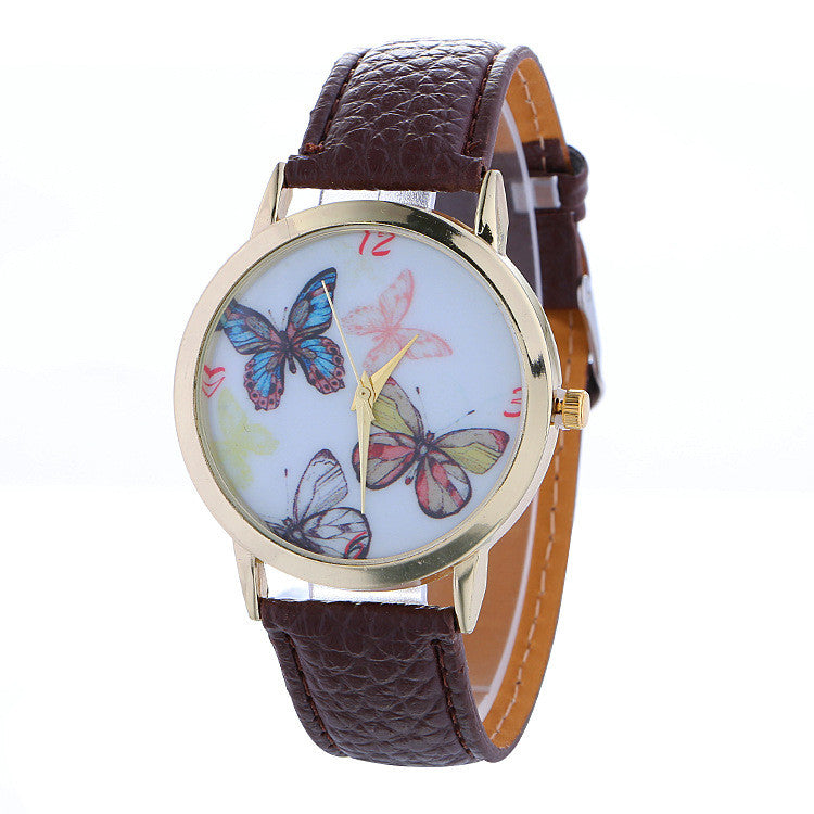 Hot Style Butterfly Leather Watch