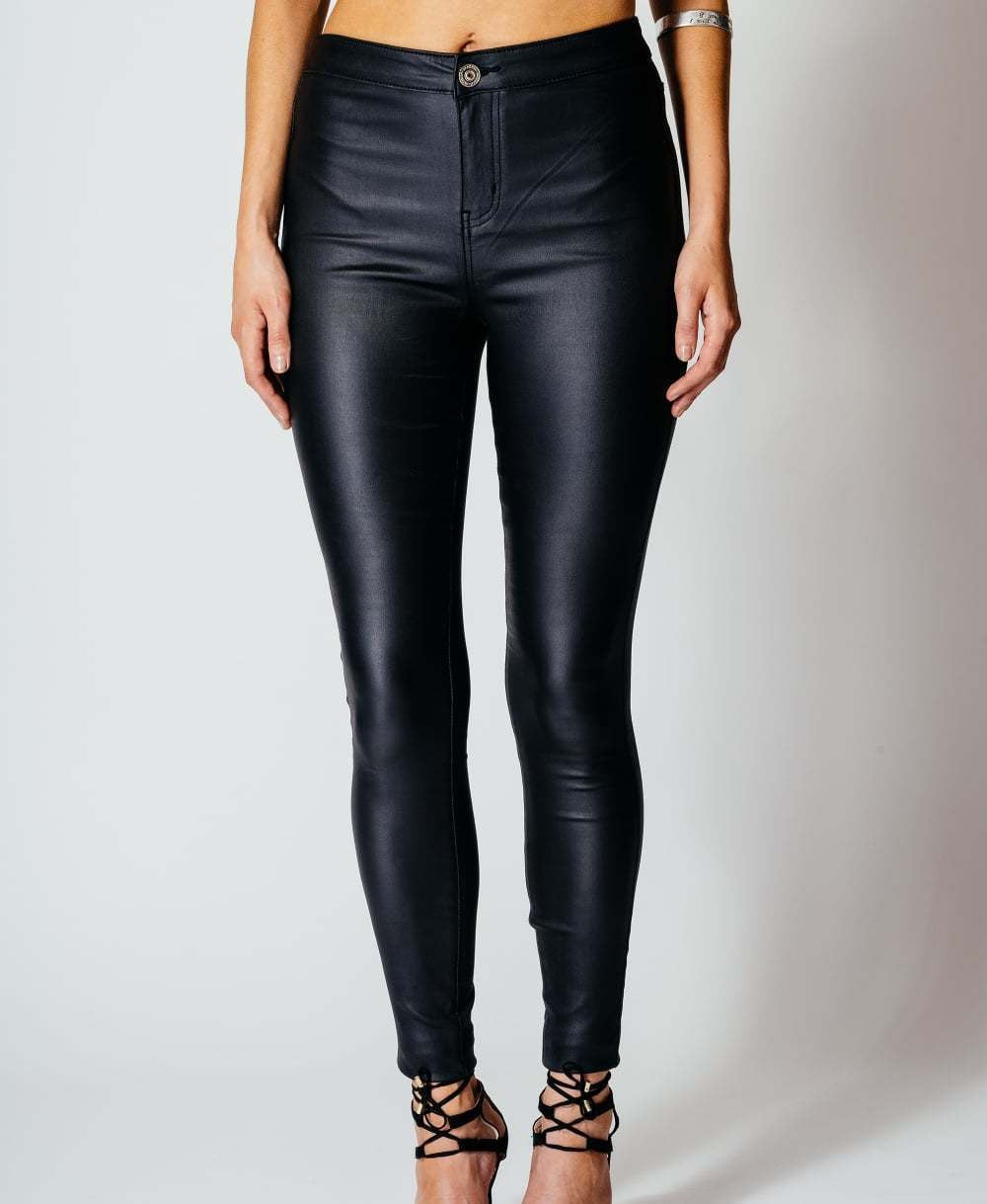 Hot Sales High Waist Skinny PU Pencil Pants