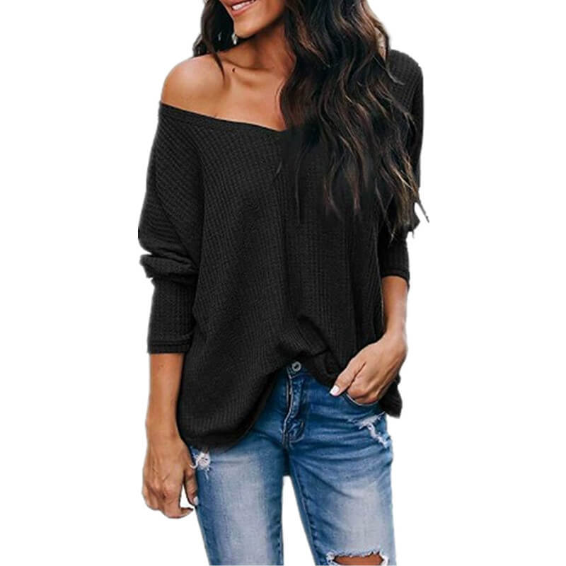 One Shoulder Loose Blouse