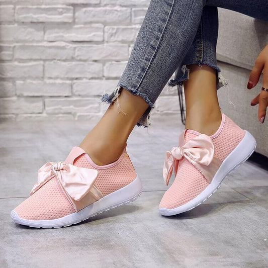 Fashion Chunky Bow Comfortable Sneakers