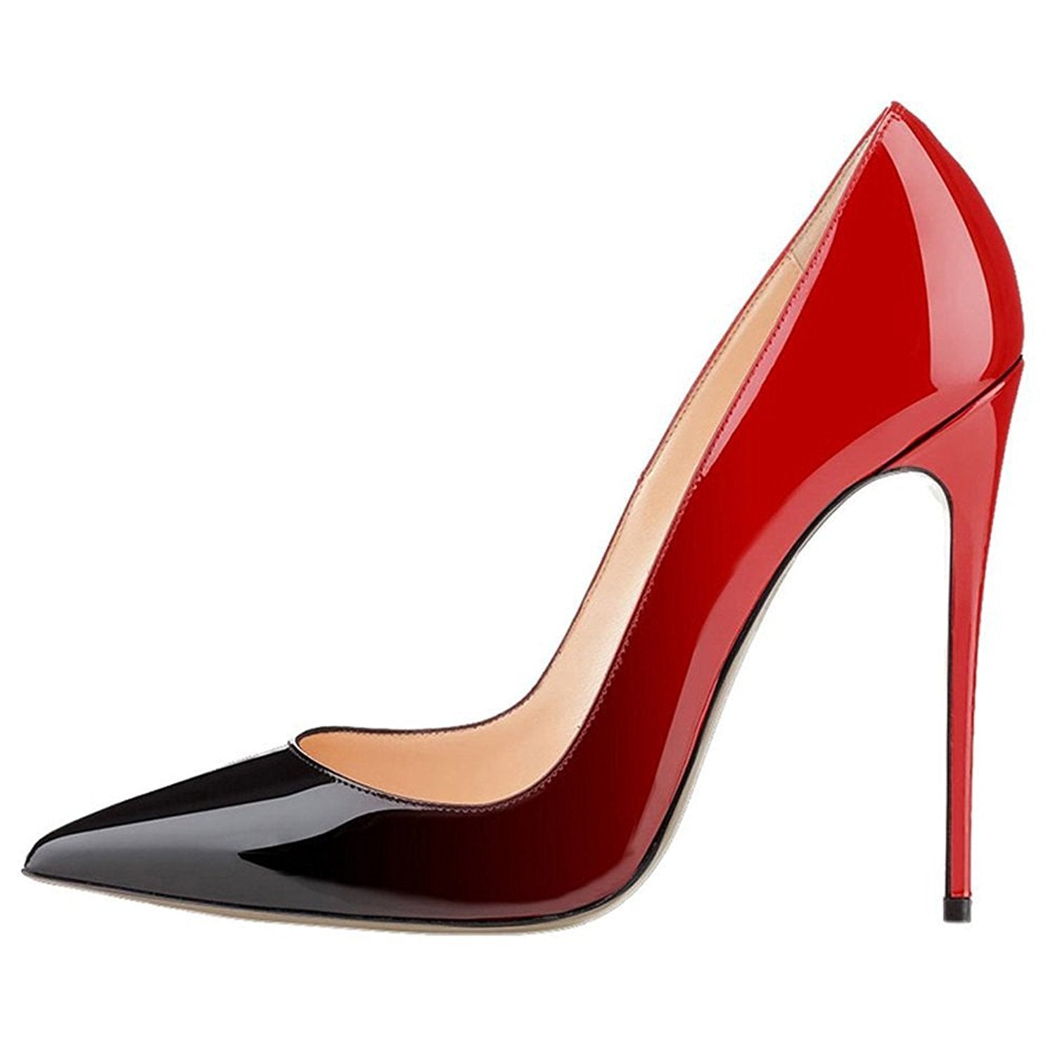 Gradient Low Cut Pointed Toe Super High Stiletto High Heels Prom Dress Shoes