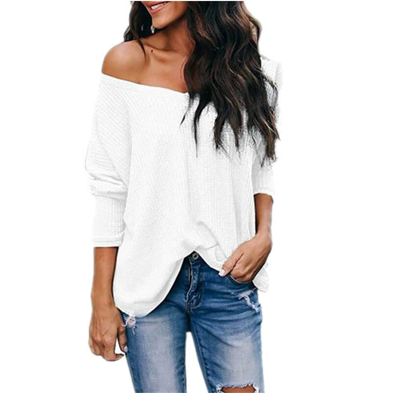 One Shoulder Loose Blouse