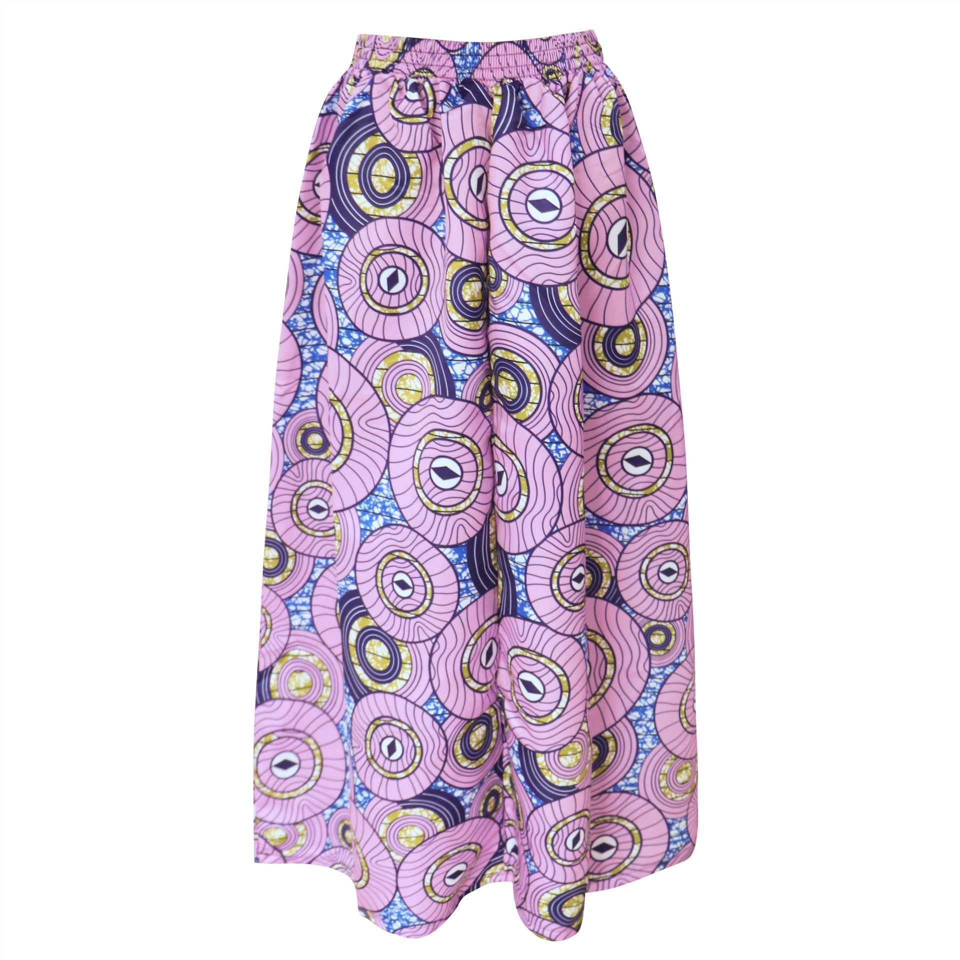 Retro Print Big Swing Loose Long Skirt