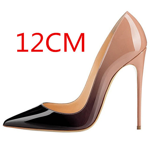 Pointed Toe Low Cut Super High Stiletto Heels Dress Party Shoes