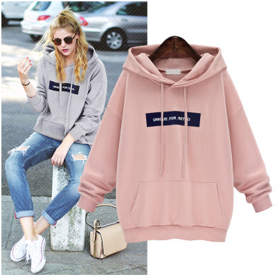 Print Long Sleeves Loose Sport Short Hoodies