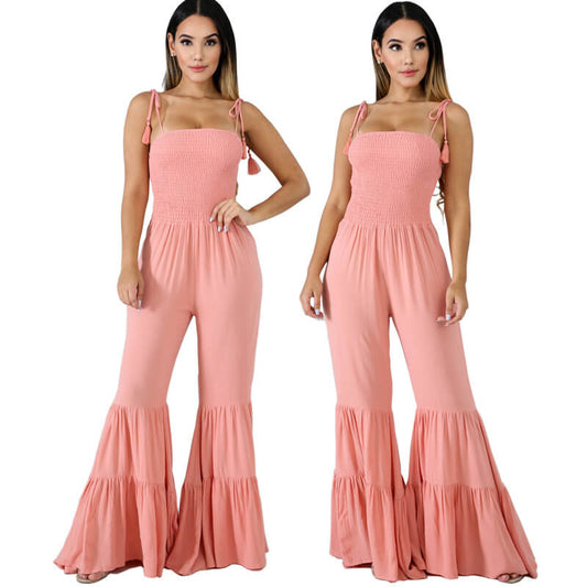 Bell Bottom Ruffles Jumpsuit