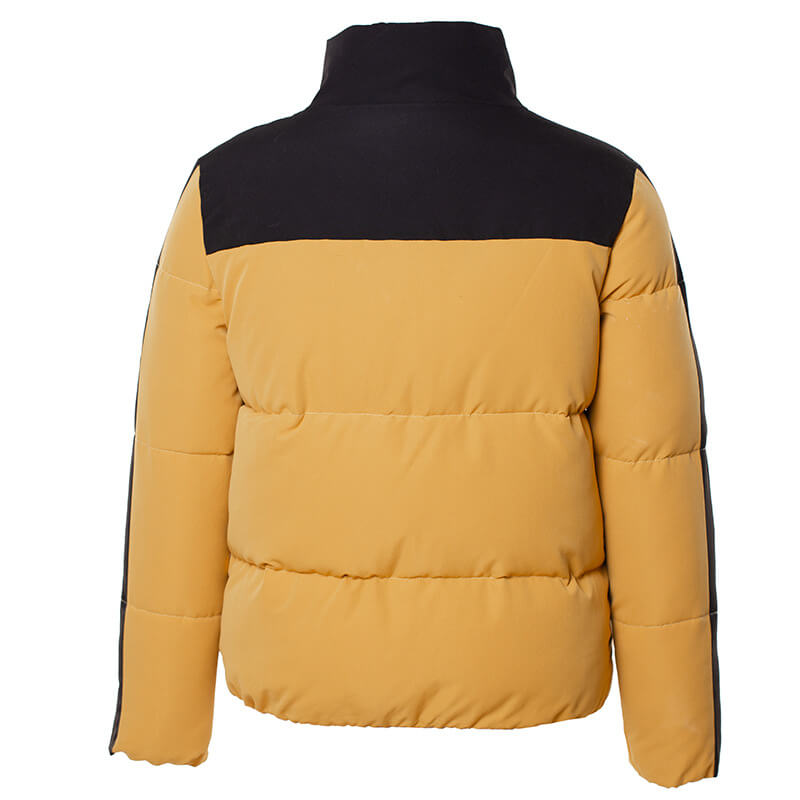 Turtleneck Colorblock Down Jacket