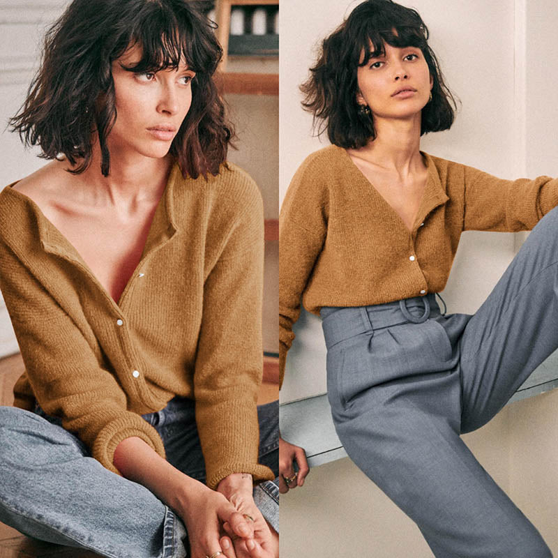 Two Sides Wearable Knit Cardigan