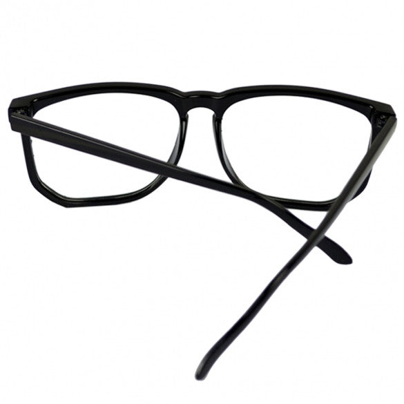 Oversized Tortoise Shell Retro Nerd Geek Black Clear Lens Plain Glasses