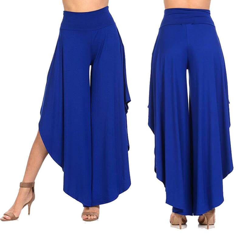 Wide Leg High Waist Loose Irregular Pants