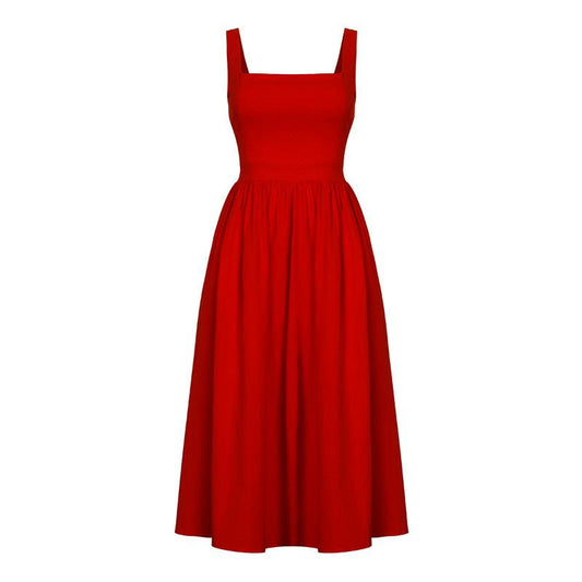 Empire Waist Classic Soild Dress