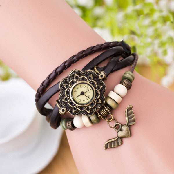 Heart With Wings Multilayer Watch