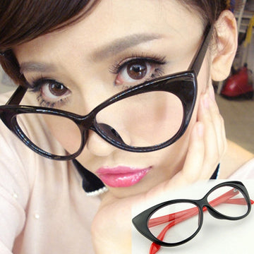 Fashion Vintage Classical Cat Eyes Design Eyeglasses Glasses 3Colors