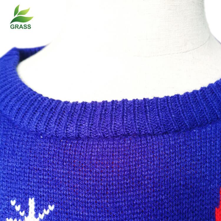 Ugly Christmas Reindeer Crewneck Knit Sweater