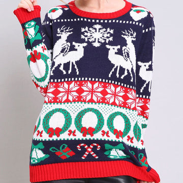 Funny Ugly Christmas Reindeer Sweater