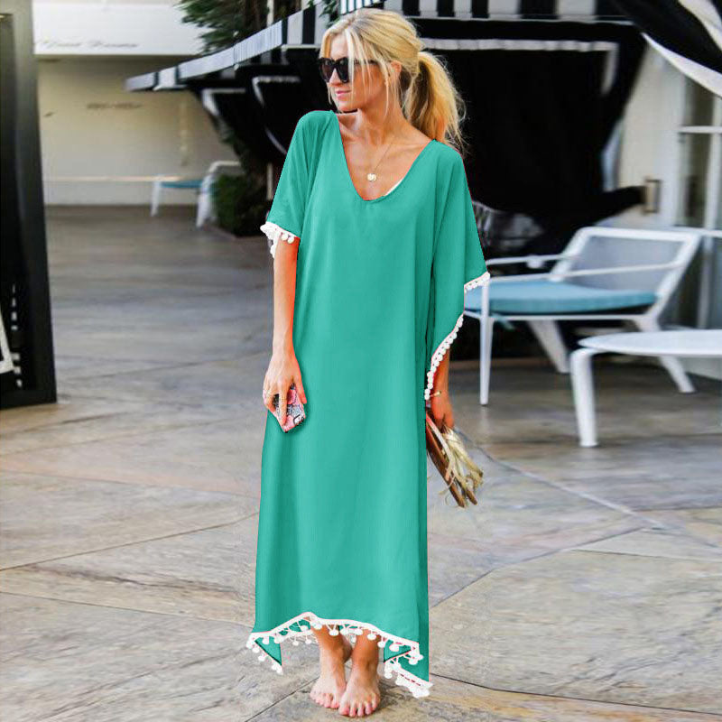 Loose Beach Cover Up Long Dress