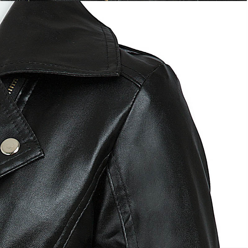 Punk PU Zipper Moto Jacket