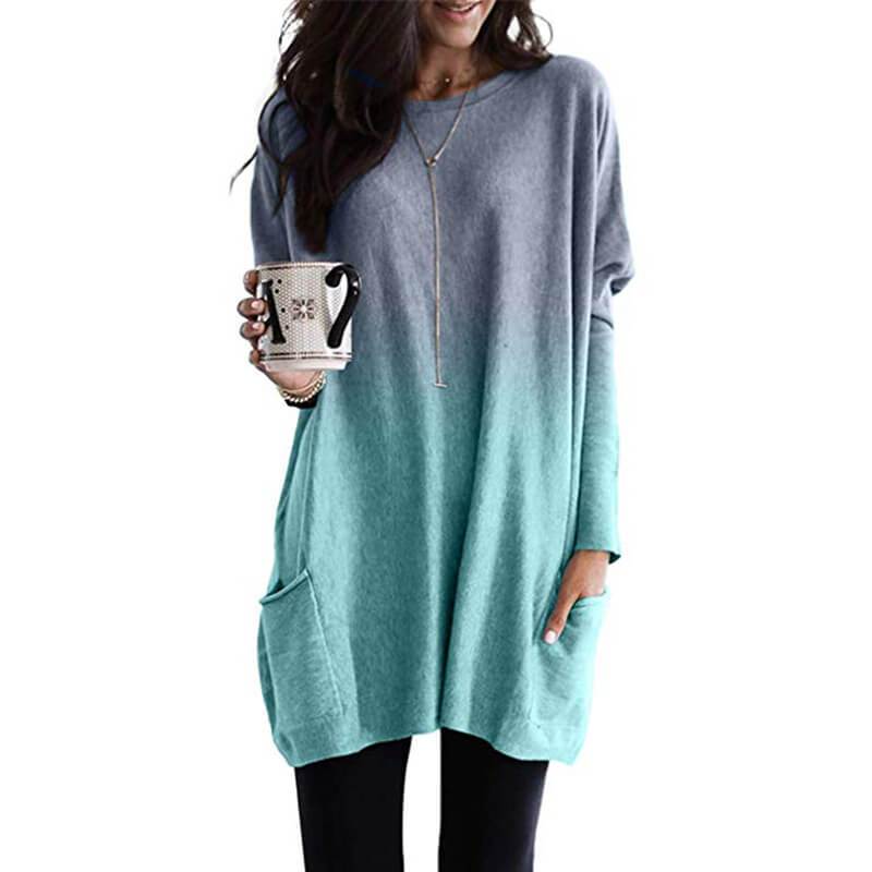 Patchwork Long Loose Scoop T-shirt