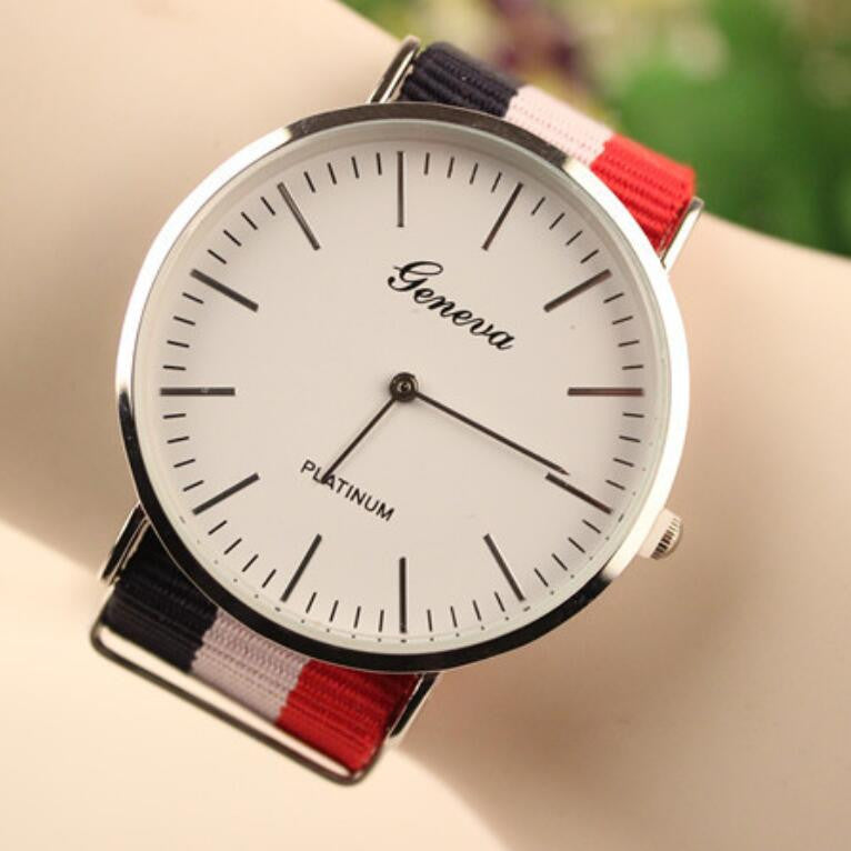 Simple Fashion Colorful Strap Watch