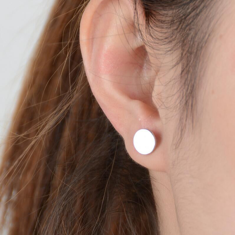 Simple Fashion Disk Element Earrings