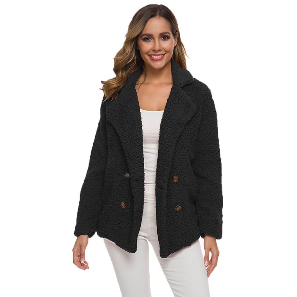 Plus Size Thick Teddy Coat