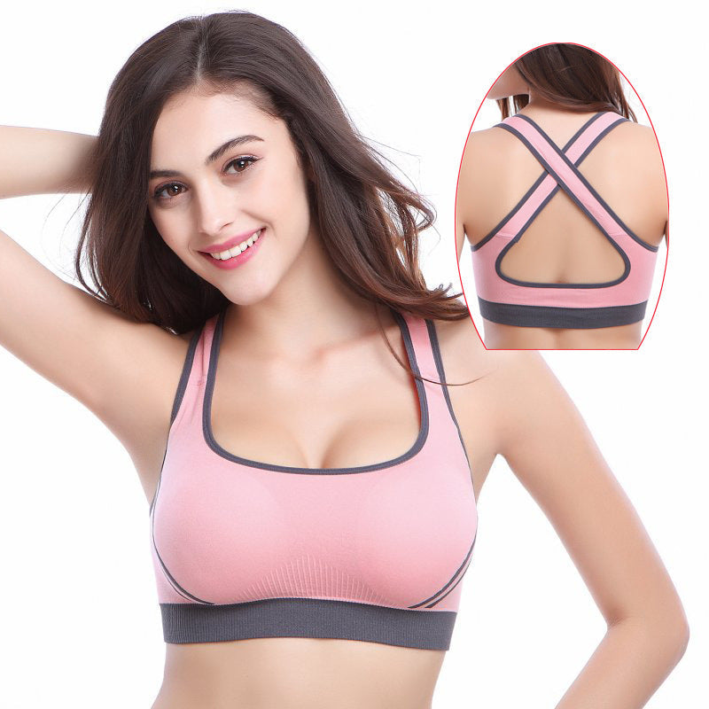 Sports Bra Candy Color Cutout Underwear Tank Tops