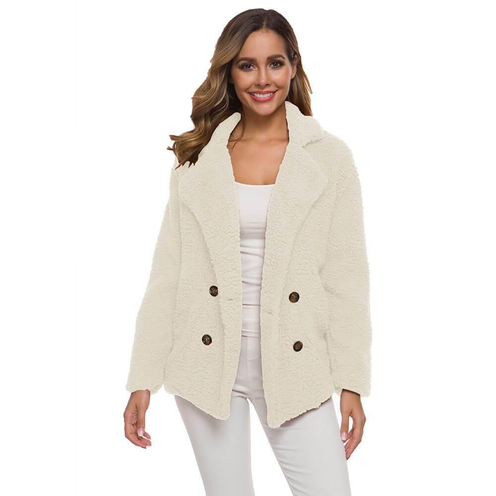 Plus Size Thick Teddy Coat