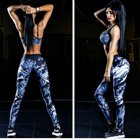 Galaxy Print Low Waist Long Skinny Leggings