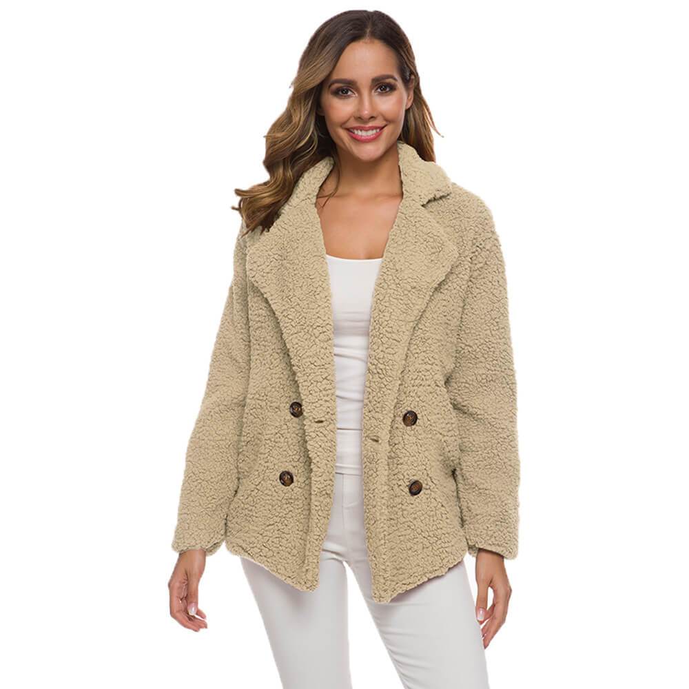 Plus Size Thick Teddy Coat