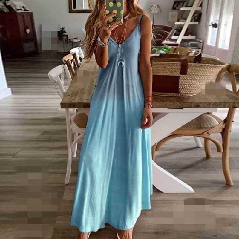 Boho Loose A Line Maxi Dress