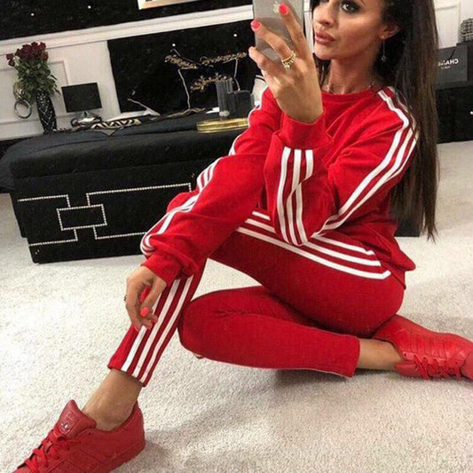 Long Sleeves Blosue High Waist Pencil Pants Set