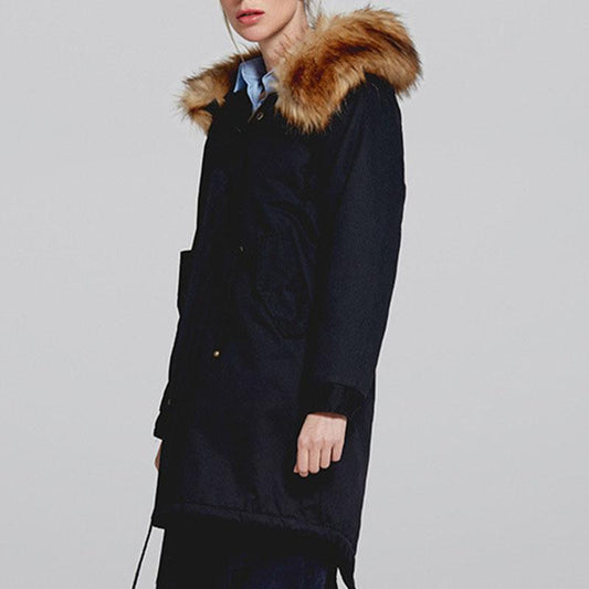 Solid Hollister Parka Coat