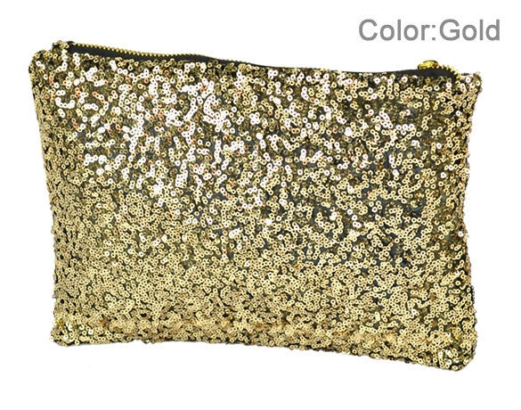 New Fashion Style Women's Sparkle Spangle Clutch Evening Bag