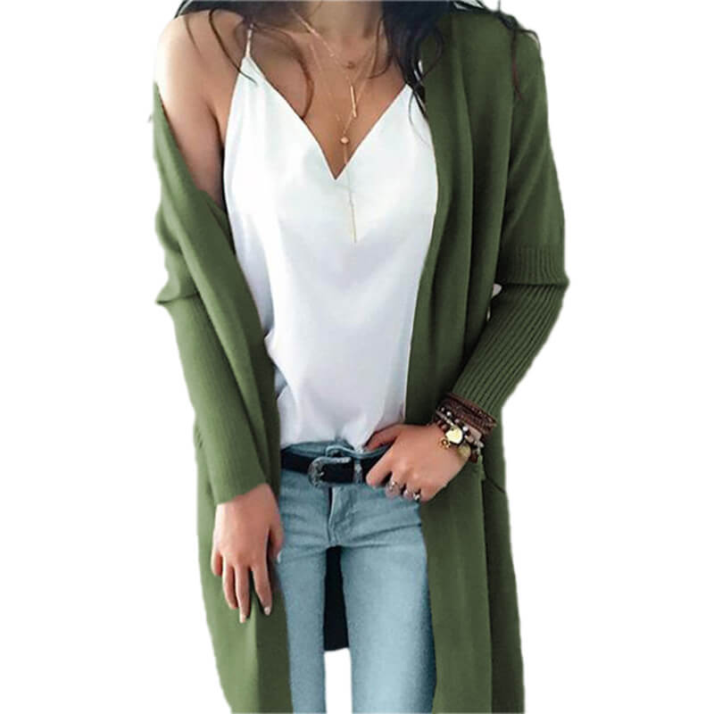 Pockets Oversized Long Cardigan Sweater