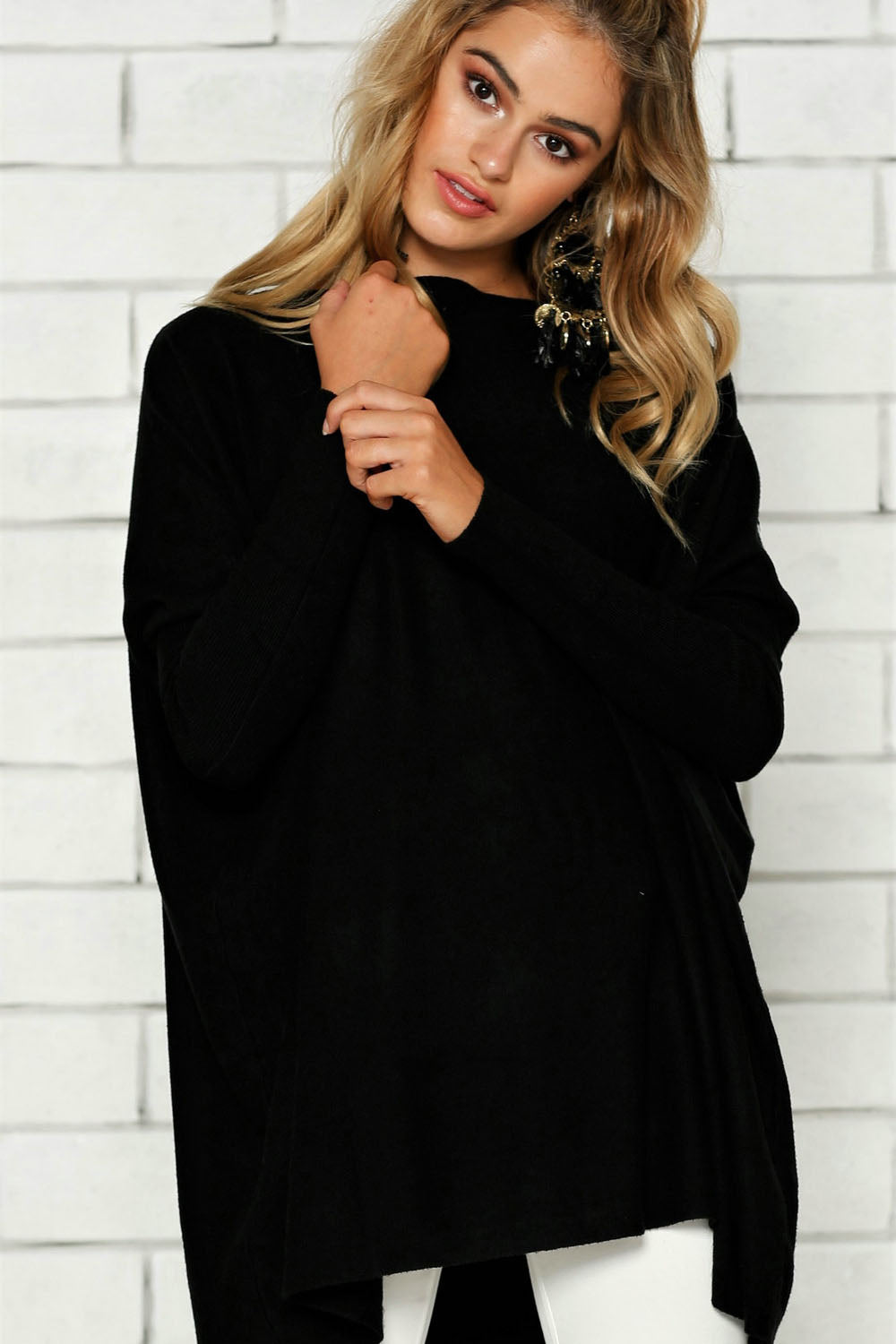 Pure Color Long Sleeves Loose Blouse