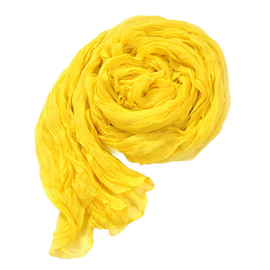 Long Crinkle Scarf Wraps Soft Shawl Stole Pure Color