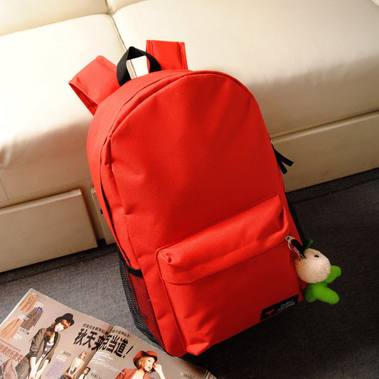 Pure Color Korean Style Flexo Backpack