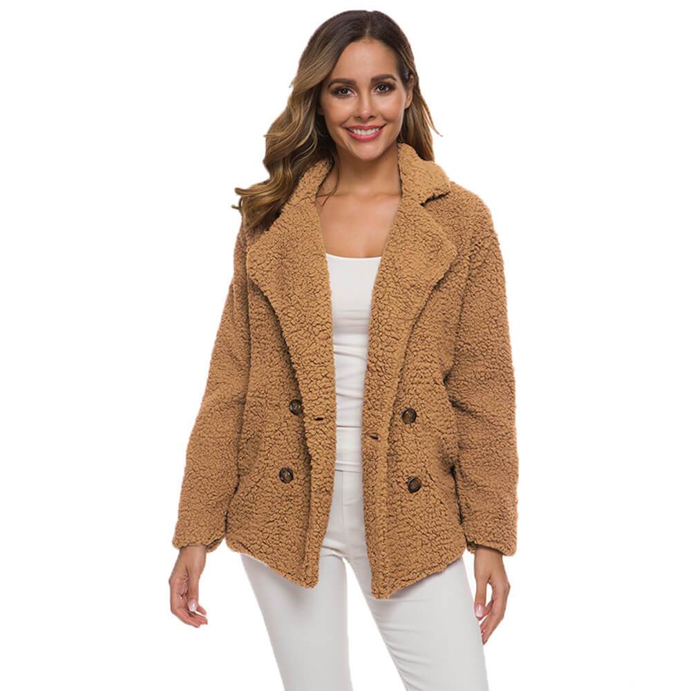 Plus Size Thick Teddy Coat