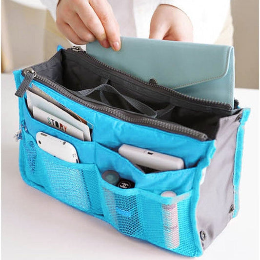 New Women Travel Insert Handbag Organiser Purse Large liner Organizer Tidy Bag Pouch