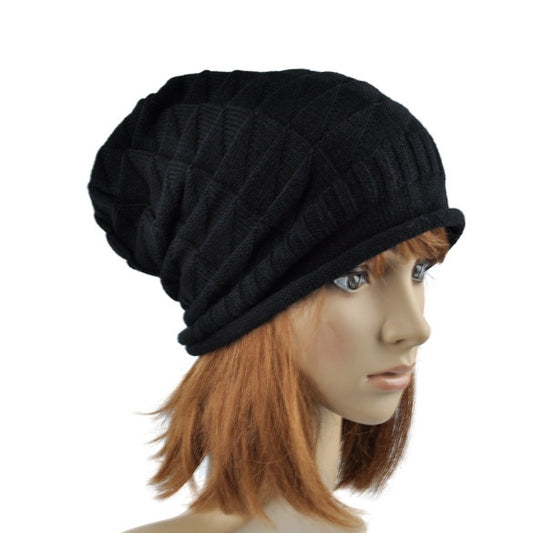 Unisex Wool Winter Crochet Knit Beanie Skullcap Hat