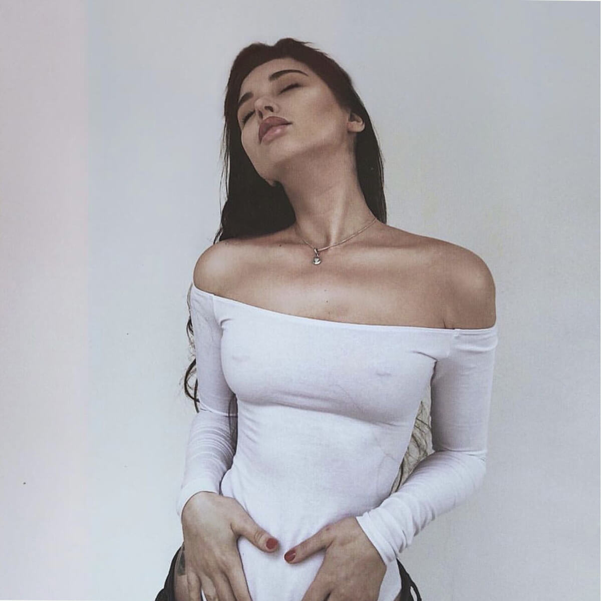 Sexy Long Sleeves Off Shoulders Bodysuit