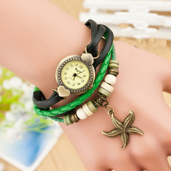 Love Starfish Bracelet Watch