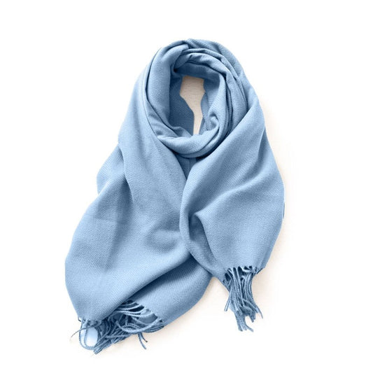 Solid Color Imitation Cashmere Warm Shawl Scarf