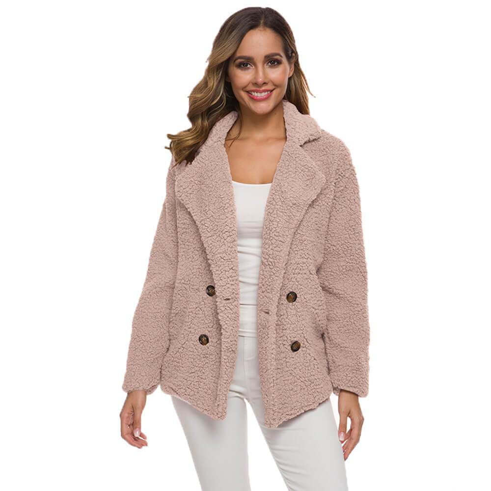 Plus Size Thick Teddy Coat